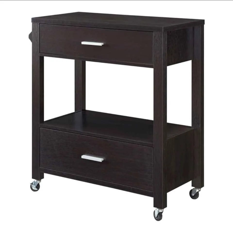 Contemporary Wood Bar Cart, BRAND NEW image indicator(5)