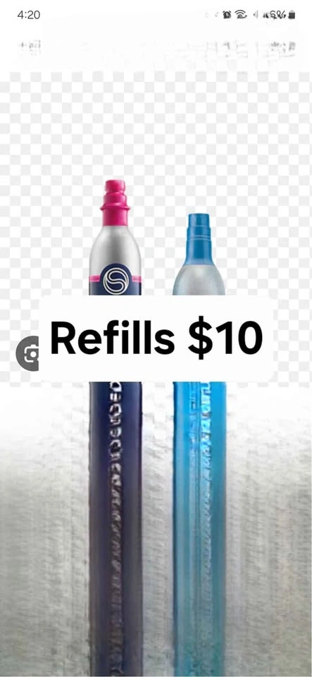 Soda Stream Dispenser w/ Full CO2 Canister & Refill - photo 2