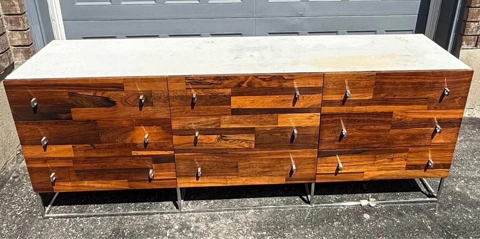 Vintage 9-Drawer Rosewood Dresser / Credenza - photo 4
