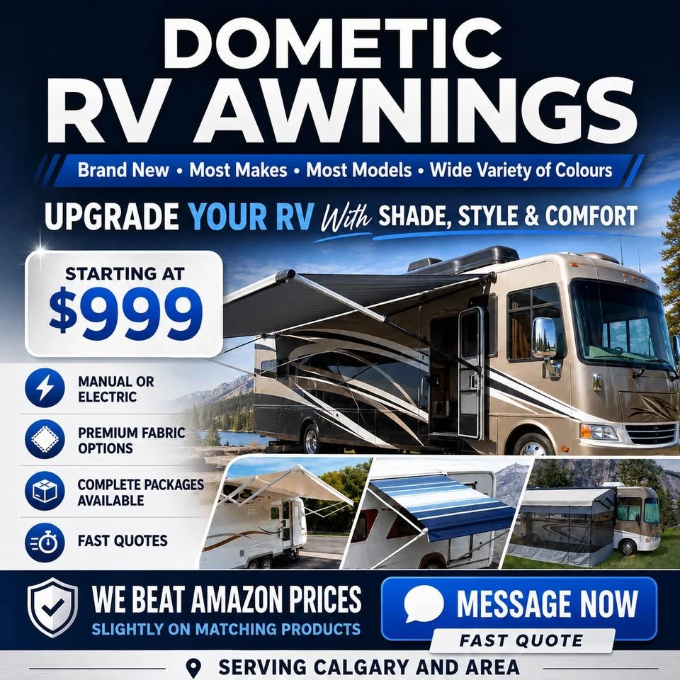 New RV Awnings and Fabric / Hardware Calgary From $499 - photo 3