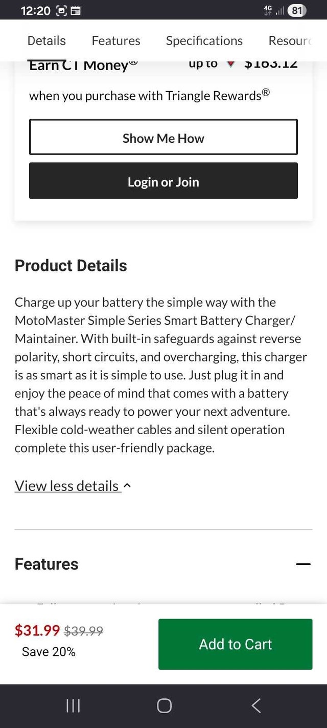 MotoMaster Battery Charger - photo 3