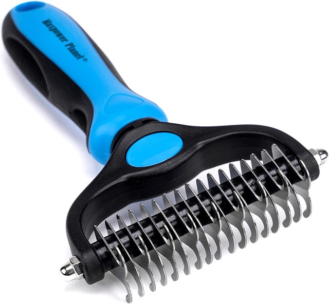 NEW Pet Grooming Brush - Double Sided Shedding