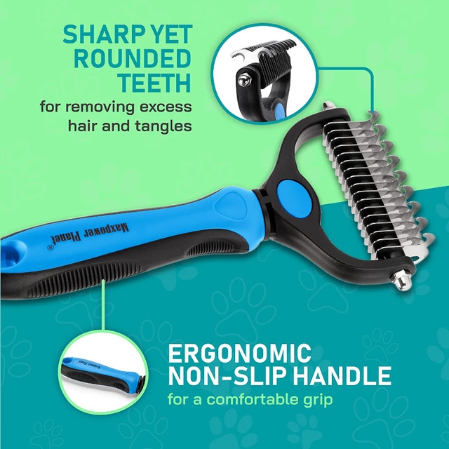 NEW Pet Grooming Brush - Double Sided Shedding - photo 4