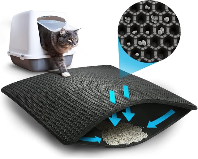 NEW Cat Litter Mat Trapper, 24 x 18", Honeycomb Double Layer