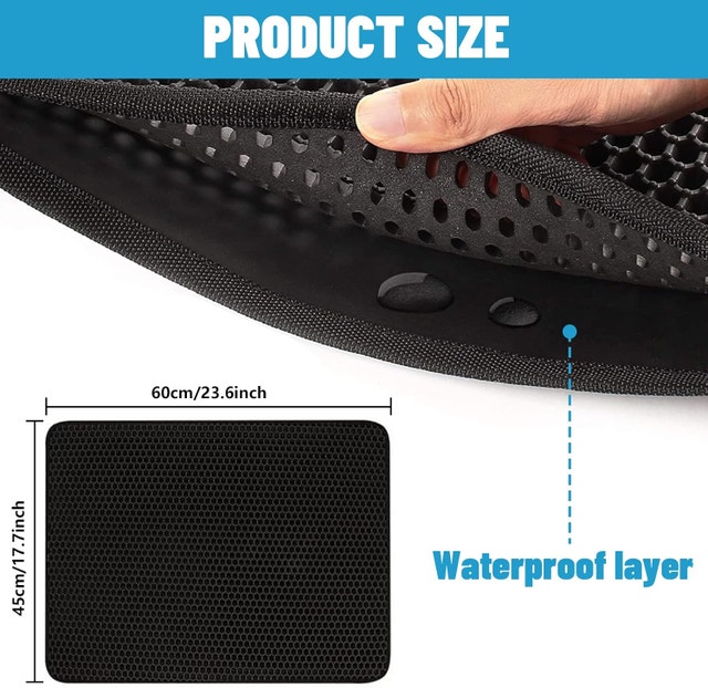 NEW Cat Litter Mat Trapper, 24 x 18", Honeycomb Double Layer - photo 2