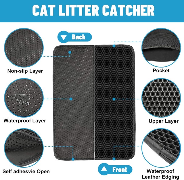 NEW Cat Litter Mat Trapper, 24 x 18", Honeycomb Double Layer - photo 3