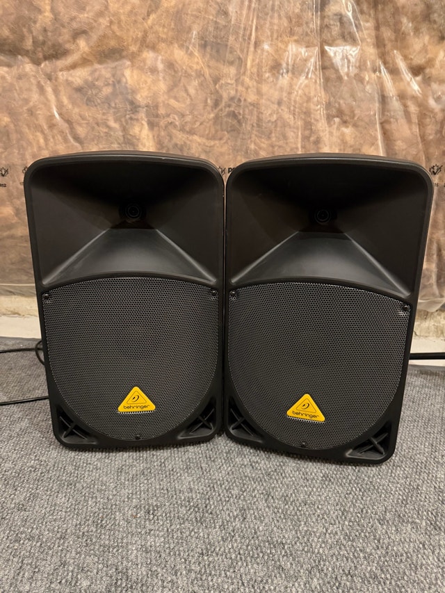 Behringer Subwoofer & 2x PA Speakers + Stands