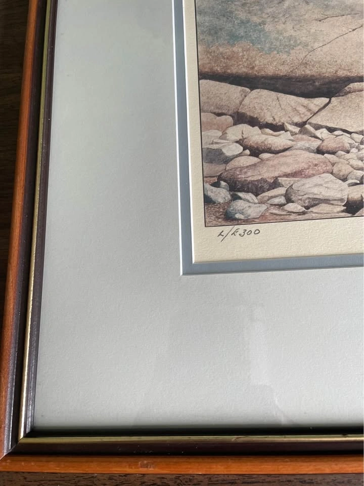 Vintage Limited Edition Print of a Rocky Shore by Ivan Wheale - photo 2