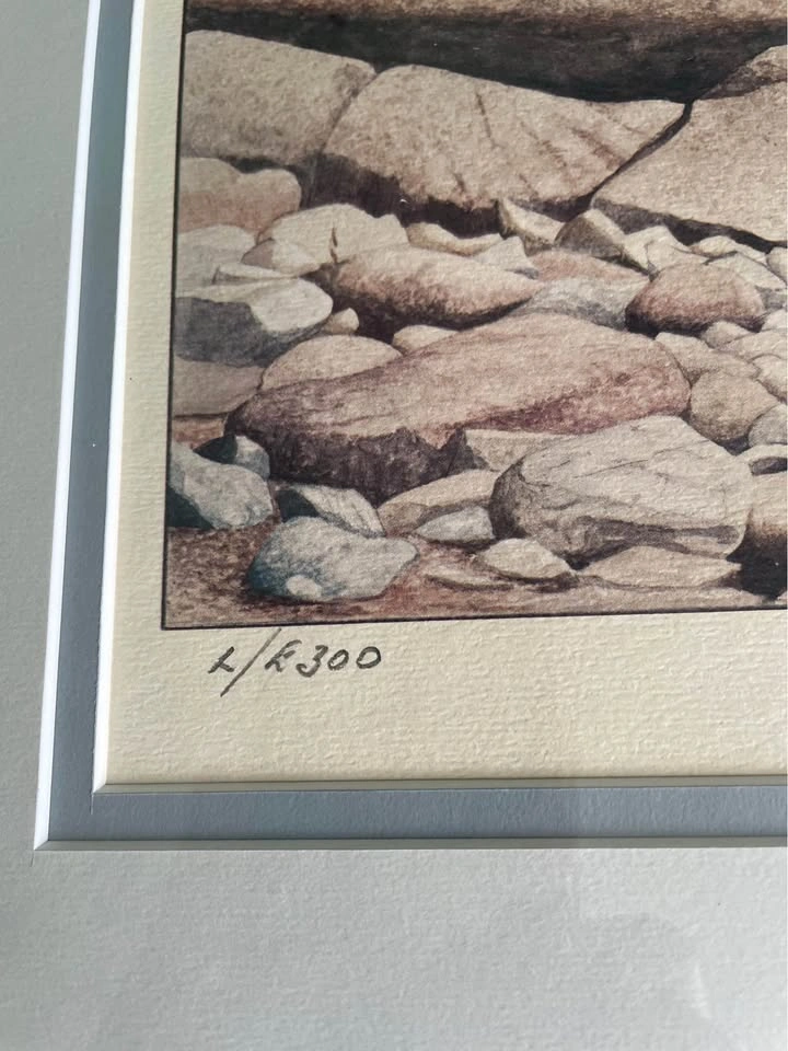 Vintage Limited Edition Print of a Rocky Shore by Ivan Wheale - photo 3