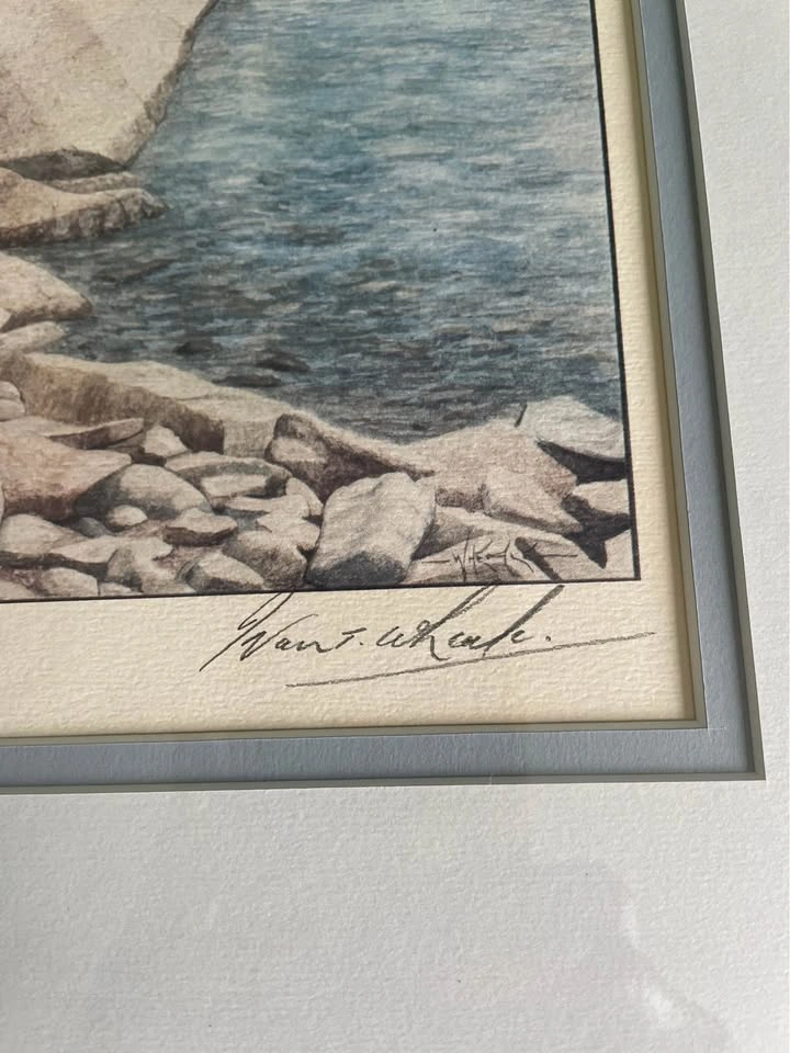 Vintage Limited Edition Print of a Rocky Shore by Ivan Wheale - photo 4