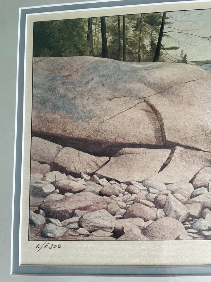 Vintage Limited Edition Print of a Rocky Shore by Ivan Wheale - photo 5