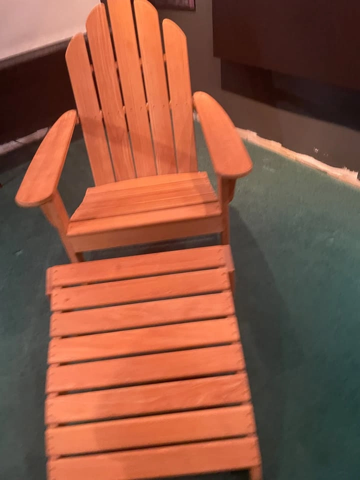 Teak Adirondack Chair and Ottoman - photo 3