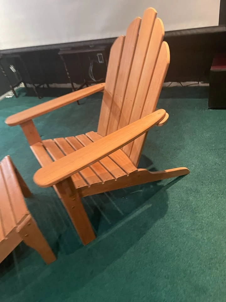 Teak Adirondack Chair and Ottoman - photo 4