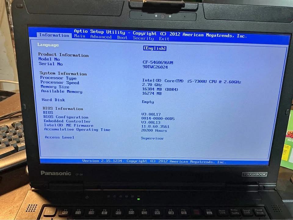 Panasonic Toughbook CF-54 - i5 7th Gen - 16GB RAM