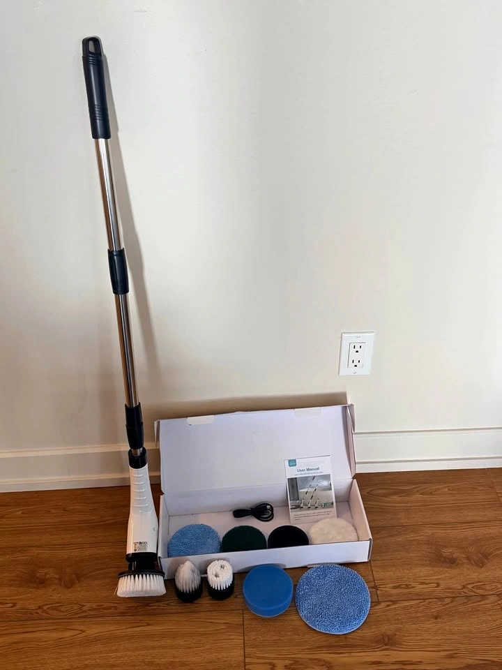 Electric Spin Scrubber with Attachments