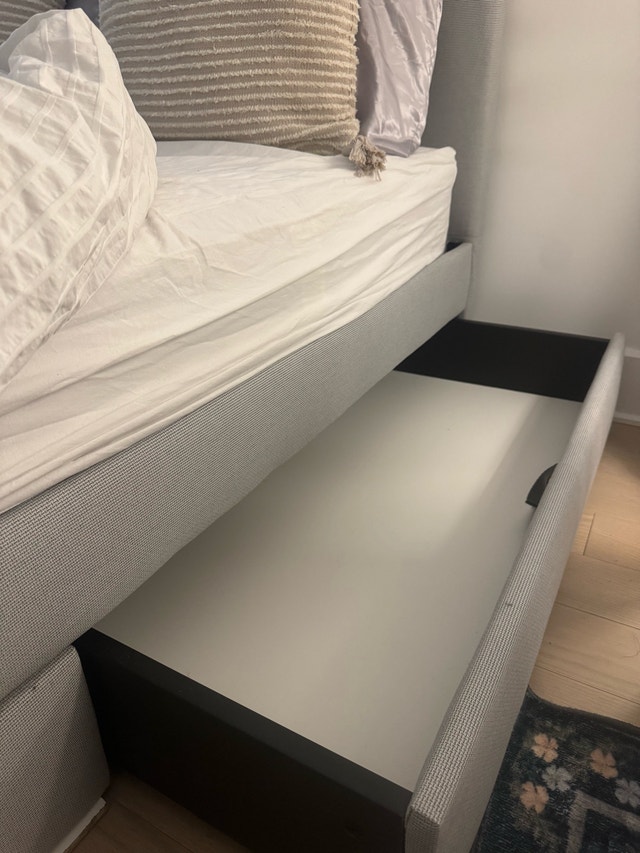 IKEA GLADSTAD Storage Bed - Full/Double - Light Grey - photo 3