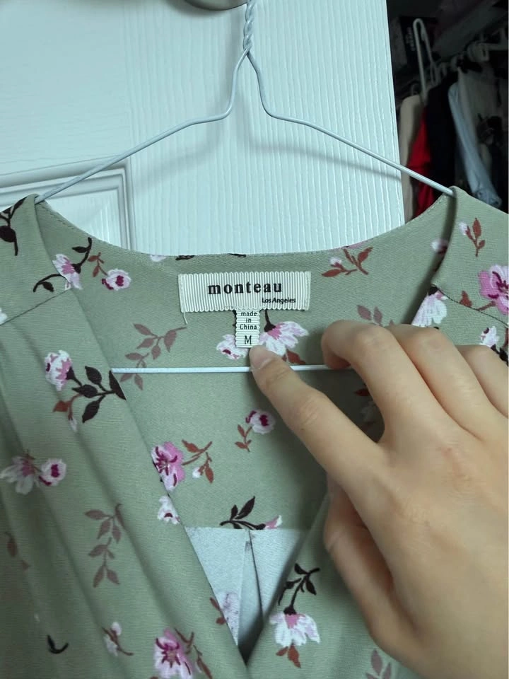 Green Floral Summer Dress - photo 2