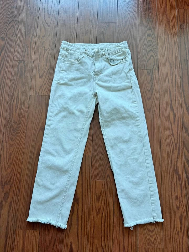 White Wide Pants