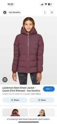 lululemon street sleet women's winter jacket