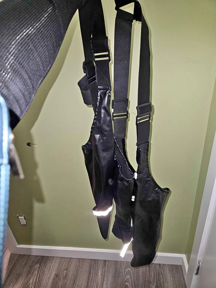 Dog boot suspenders