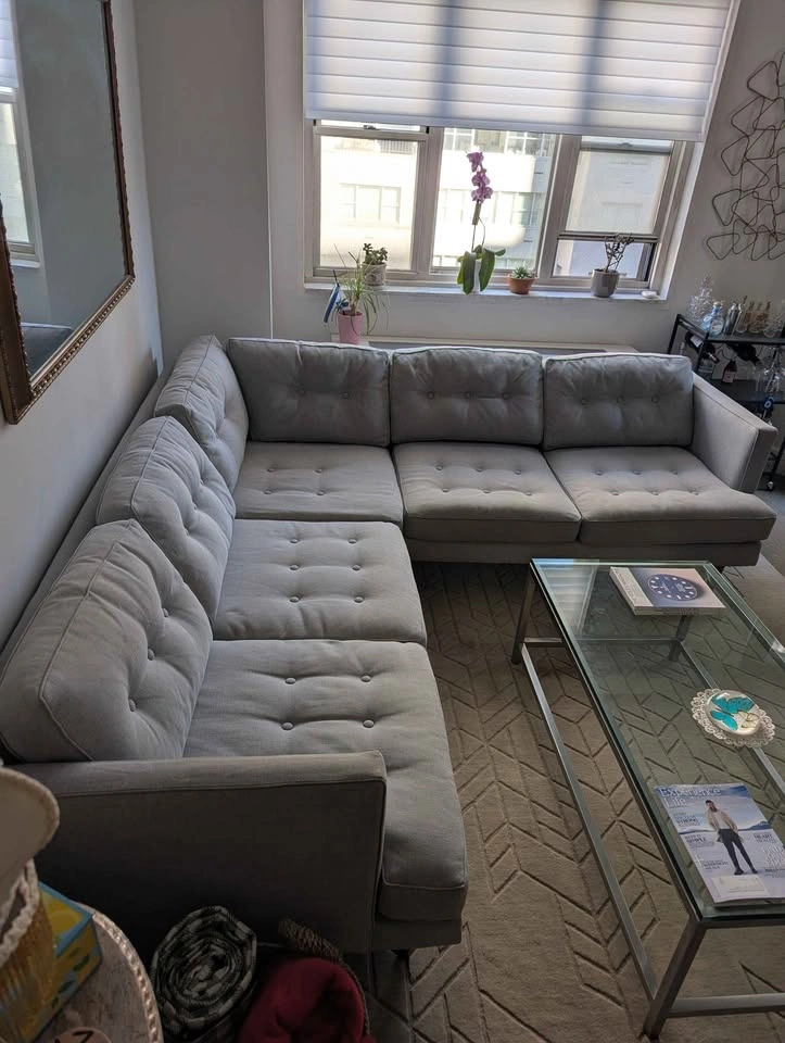 West Elm 2-Piece Sectional (7.8ft x 7.7ft) - photo 2