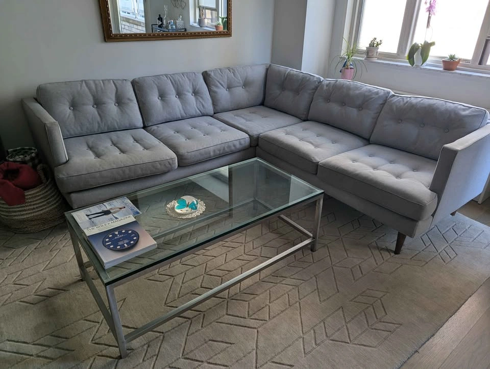 West Elm 2-Piece Sectional (7.8ft x 7.7ft) - photo 3