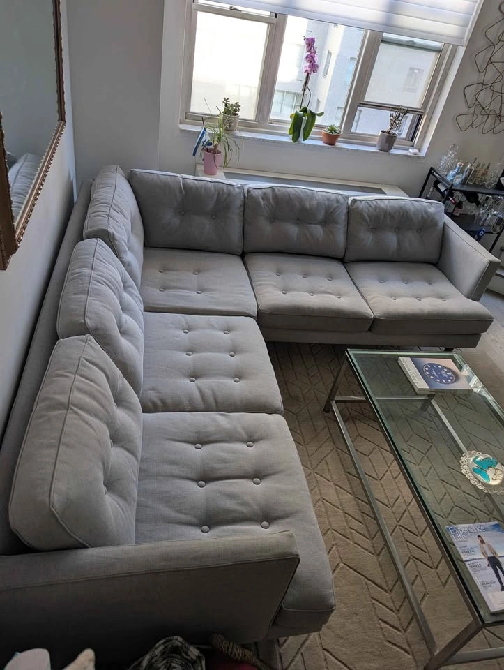 West Elm 2-Piece Sectional (7.8ft x 7.7ft) - photo 5