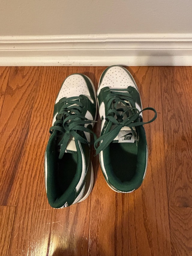 Nike Dunk Low Green/White Size 8.5
