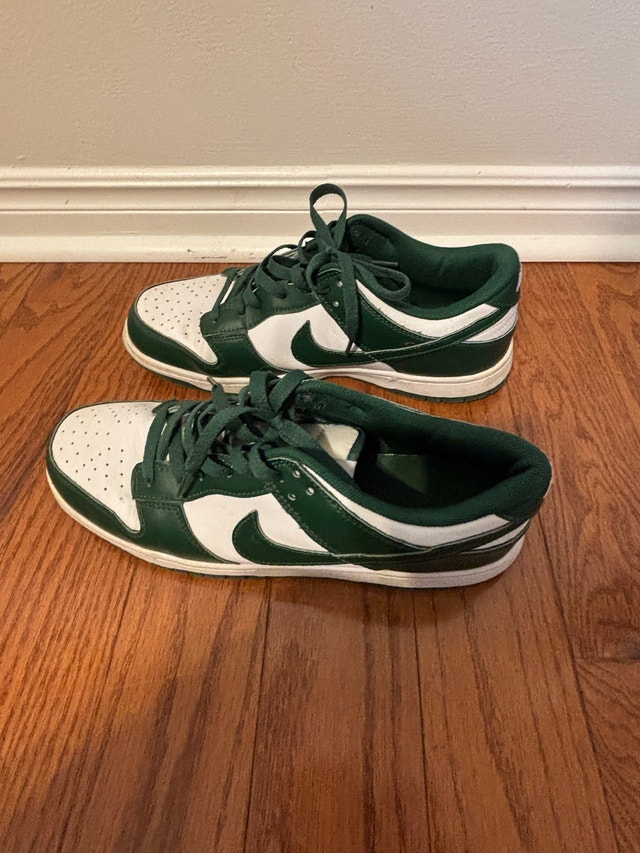 Nike Dunk Low Green/White Size 8.5 - photo 2