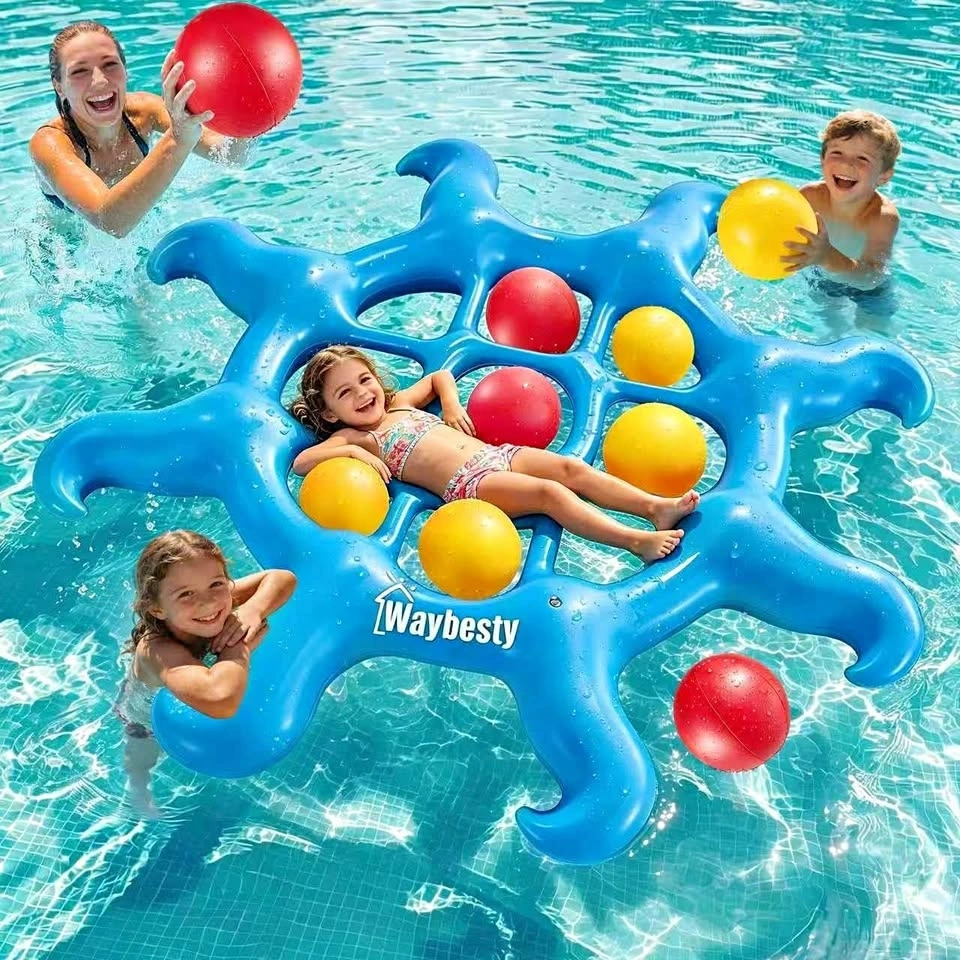 Pool Toys Game - Tic Tac Toe 8 Tentacle Inflatable Toy Games wit