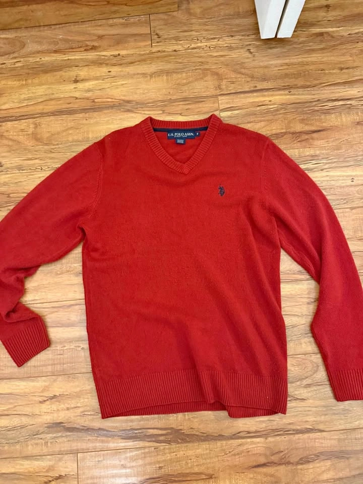 Men's Polo Assn Red Sweater