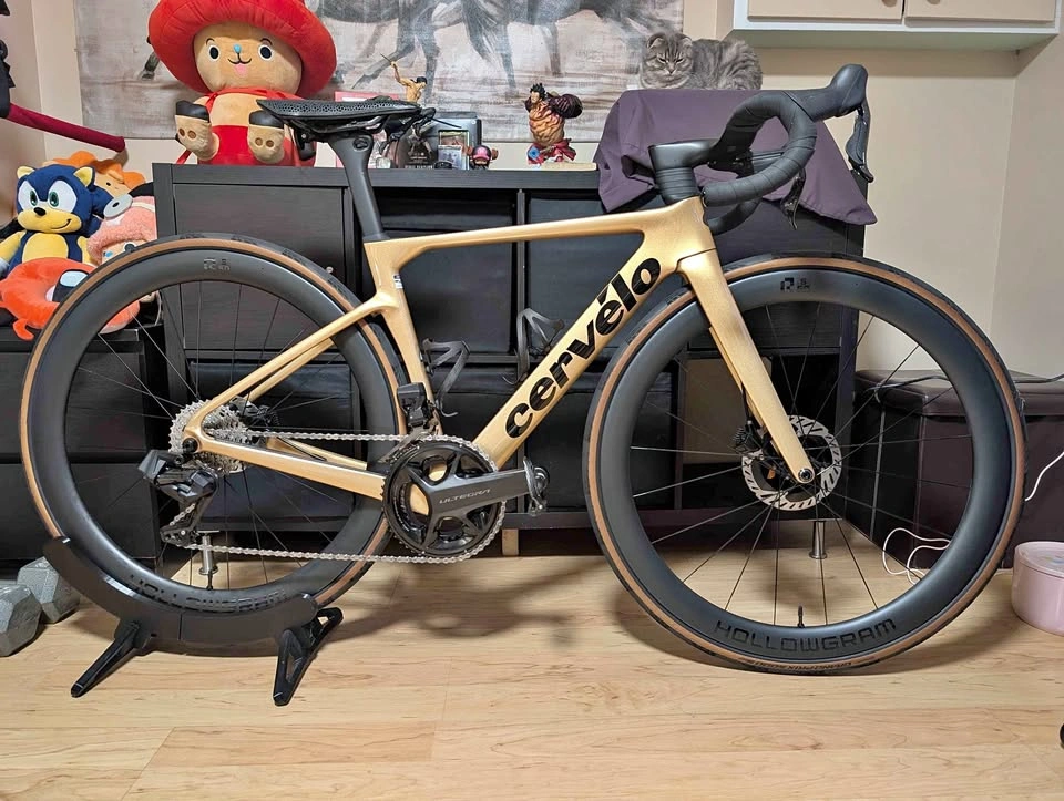 Cervelo Soloist Gold Dust Custom Build - Carbon Wheels - Size 48