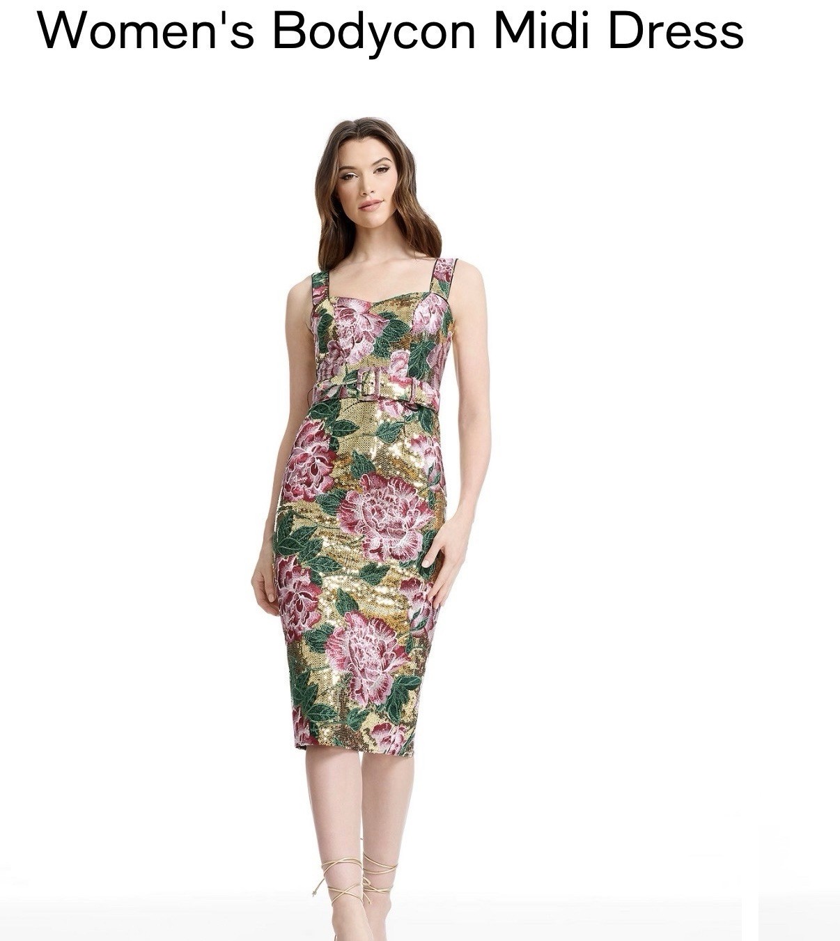 New with tag Dress The Population Floral Bodycon Midi Dress XS - photo 3