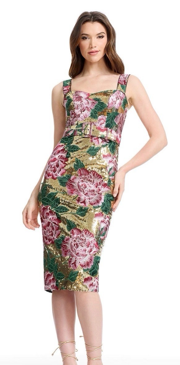 New with tag Dress The Population Floral Bodycon Midi Dress XS - photo 4