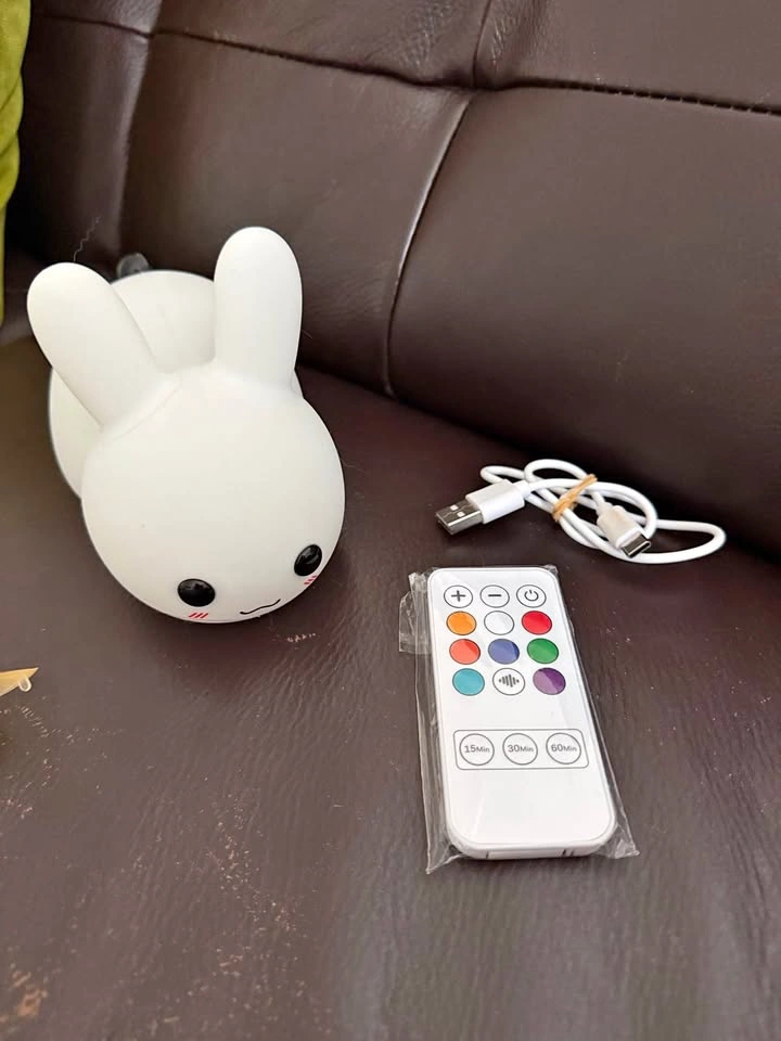 Squish lamp light up bunny