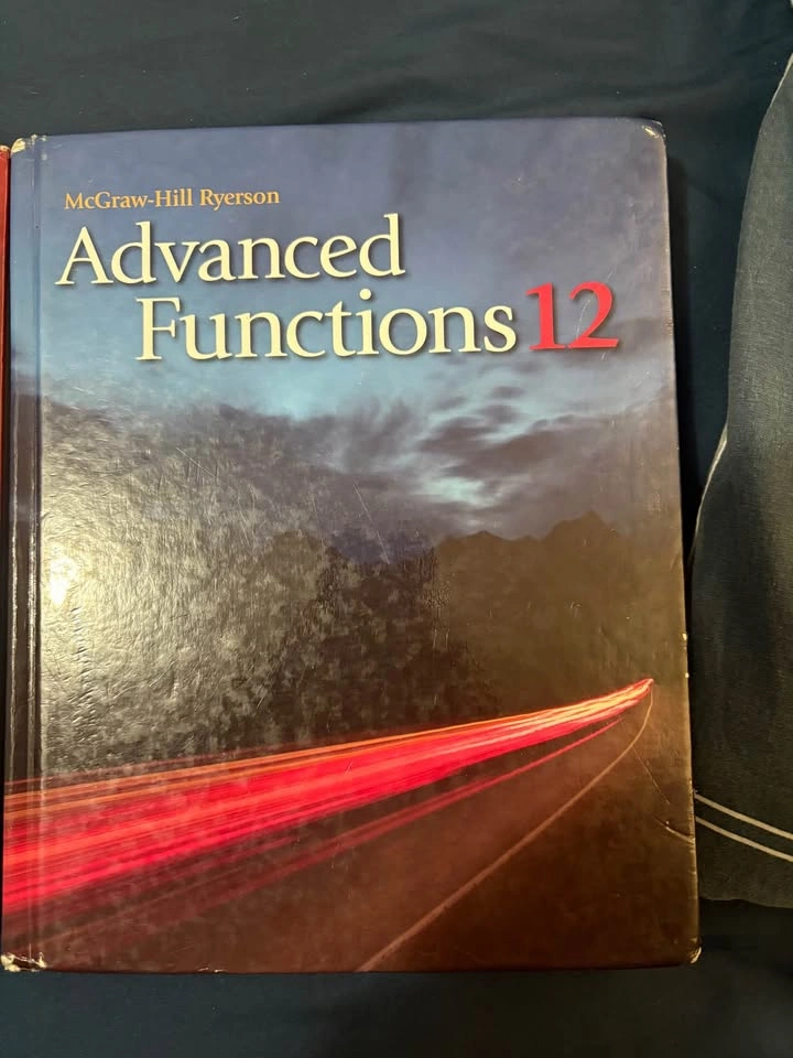 Grade 12 Math Textbooks - Advanced Functions & Calculus - photo 2