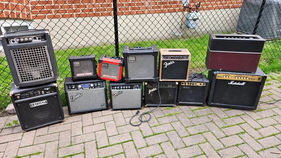 Various Guitar and Bass Amps