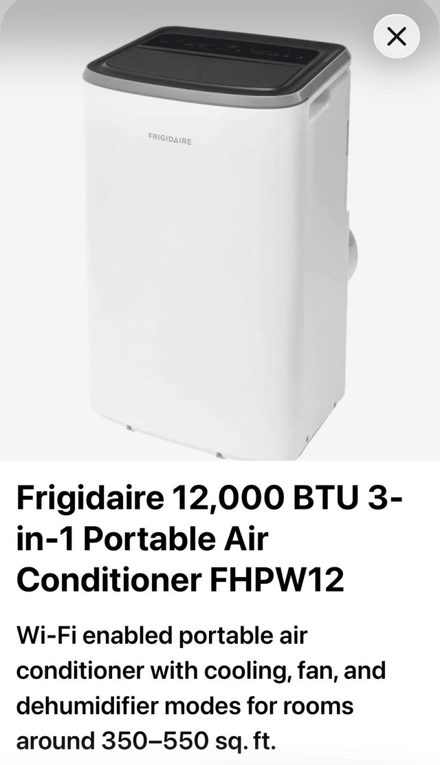 Brand New In Box Portable AC