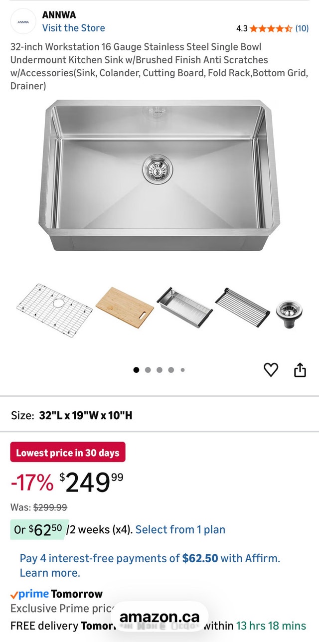 Stainless Steel Undermount Sink