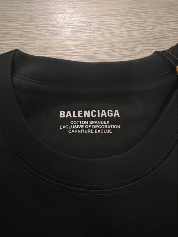Balenciaga Black Logo T-Shirt - photo 3