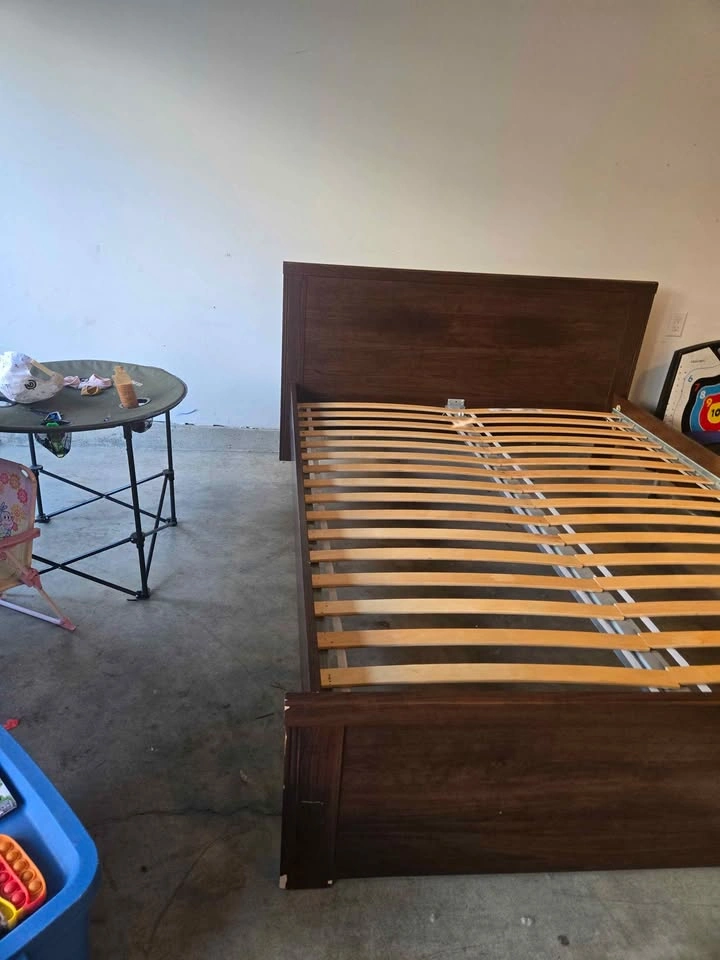 Queen Bed Frame with 2 Night Stands - photo 2