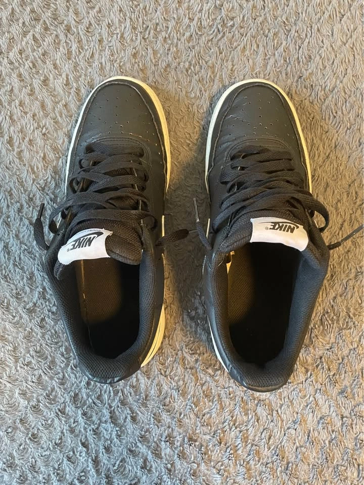 Nike Court Vision Sneakers Black White - photo 4