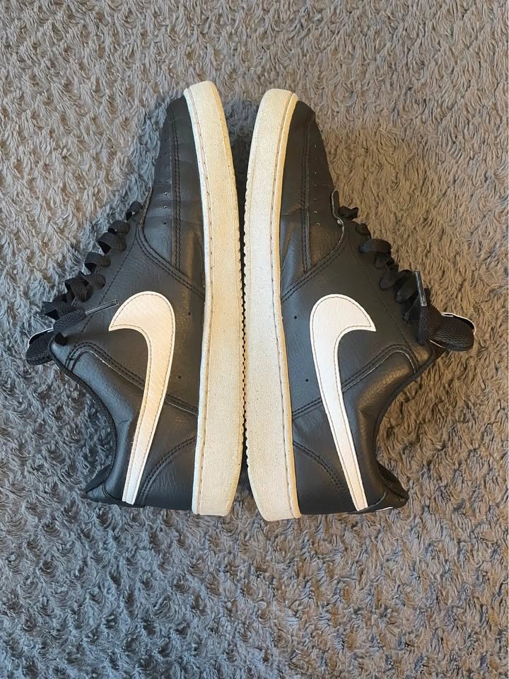 Nike Court Vision Sneakers Black White - photo 5