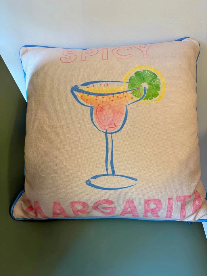 Spicy Margarita Outdoor Throw Pillow