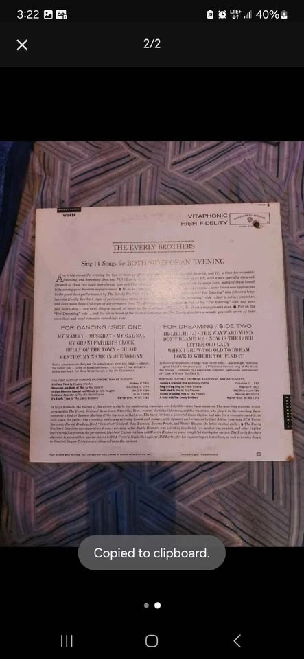 Everly Brothers Vinyl - photo 2