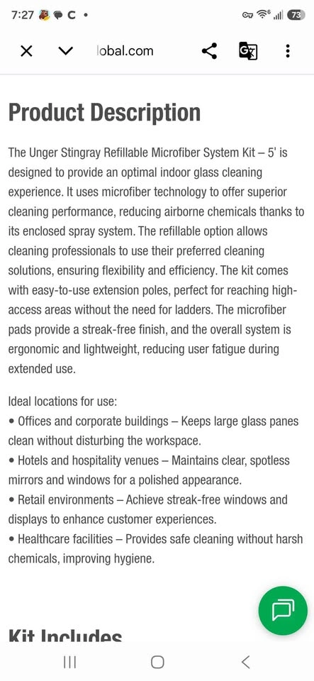 Unger Professional Microfiber Cleaning Kit - photo 5