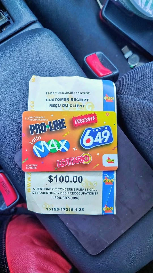 OLG Lottery Card and Receipt
