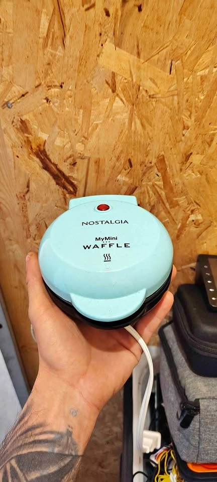Nostalgia MyMini Waffle Maker Light Blue