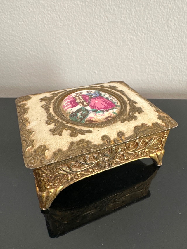 Vintage Victorian-Style Trinket Box