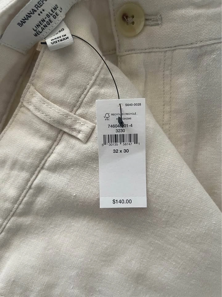 32x30 Banana Republic Men's Linen Blend Pants - photo 4